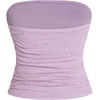 image:imageFloerns Womens Rhinestone Sleeveless Bandeau Party Corset Sequin Tube TopDusty Purple