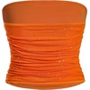 image:imageFloerns Womens Rhinestone Sleeveless Bandeau Party Corset Sequin Tube TopOrange
