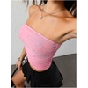 image:imageFloerns Womens Rhinestone Sleeveless Bandeau Party Corset Sequin Tube TopPink