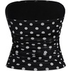 image:imageFloerns Womens Rhinestone Sleeveless Bandeau Party Corset Sequin Tube TopPolka Dots