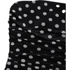 image:imageFloerns Womens Rhinestone Sleeveless Bandeau Party Corset Sequin Tube TopPolka Dots