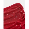 image:imageFloerns Womens Rhinestone Sleeveless Bandeau Party Corset Sequin Tube TopRose Red