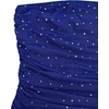 image:imageFloerns Womens Rhinestone Sleeveless Bandeau Party Corset Sequin Tube TopRoyal Blue