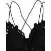 image:imageFloerns Womens Sexy Lace V Neck Criss Cross Back Bralette Crop TopLight Pink Black