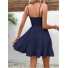 image:imageFloerns Womens Sleeveless Tiered Mini Shirred Textured Cami DressesBlue