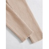 image:imageFloerns Womens Tie Front Long Sleeve Ribbed Knit Shrug Cardigan Crop TopA Khaki