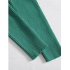 image:imageFloerns Womens Tie Front Long Sleeve Ribbed Knit Shrug Cardigan Crop TopGreen Solid