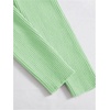 image:imageFloerns Womens Tie Front Long Sleeve Ribbed Knit Shrug Cardigan Crop TopLight Green
