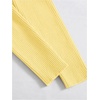 image:imageFloerns Womens Tie Front Long Sleeve Ribbed Knit Shrug Cardigan Crop TopLight Yellow