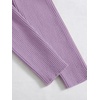 image:imageFloerns Womens Tie Front Long Sleeve Ribbed Knit Shrug Cardigan Crop TopLilac Purple