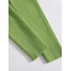 image:imageFloerns Womens Tie Front Long Sleeve Ribbed Knit Shrug Cardigan Crop TopLime Green