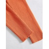 image:imageFloerns Womens Tie Front Long Sleeve Ribbed Knit Shrug Cardigan Crop TopOrange