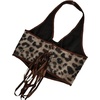 image:imageFloerns Womens Y2K PU Leather Halter Neck Crop Tank TopGrey