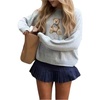 image:imageFloerns Womens Bear Sweater Cute Knit Pullover Tops Fall OutfitsGrey