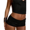 image:imageFloerns Womens Lace Up Mini Shorts Low Rise Music Festival Micro Hot PantsBlack