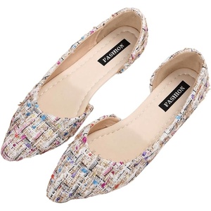 image:imageFloerns Womens Elegant Flats Pointed Toe Slip On Work Dressy Ballet FlatsMulticolor