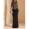 image:imageFloerns Womens Elegant Mesh Sleeveless Maxi DressBlack