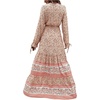 image:imageFloerns Womens Floral Print Boho V Neck Long Sleeve Flowy Maxi DressApricot