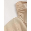 image:imageFloerns Womens Sweetheart Neck Puff Sleeve Dress Zipper A Line Short Ruffle DressesKhaki