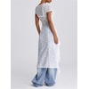 image:imageFloerns Womens Y2k Sheer Lace Short Sleeve Slit Music Festival Long DressWhite
