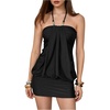 image:imageFloerns Womens Y2k Halter Neck Bodycon Date Night Mini DressesBlack