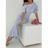 image:imageFloerns Womens Elegant Off Shoulder Ruched Wedding Guest Maxi DressBlue