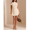 image:imageFloerns Womens Elegant Off The Shoulder Mini Dress Wedding Guest DressesApricot