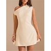 image:imageFloerns Womens Elegant Off The Shoulder Mini Dress Wedding Guest DressesApricot