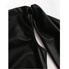 image:imageFloerns Womens Leather Off The Shoulder Mini Dress Knot Ruched Festival Concert Outfit Bodycon DressesBlack