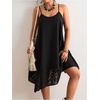 image:imageFloerns Womens Plus Size Boho Flowy Cami Dress Spaghetti Strap Vacation Midi DressesDark Black