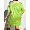 image:imageFloerns Womens Plus Size Metallic PU Leather T Shirt Rave Outfits DressGreen