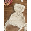 image:imageFloerns Womens Strapless Dress Tube Ruched Ruffle Trim Going Out Bodycon Mini DressesApricot