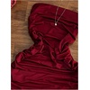 image:imageFloerns Womens Strapless Dress Tube Ruched Ruffle Trim Going Out Bodycon Mini DressesBurgundy