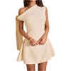 image:imageFloerns Womens Elegant Off The Shoulder Mini Dress Wedding Guest DressesApricot