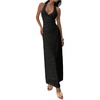 image:imageFloerns Womens Halter Neck Maxi Dress Sleeveless Wedding Guest DressesBlack