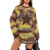 image:imageFloerns Womens Y2K See Through Long Sleeve Club Mini Dress Concert OutfitsBrown
